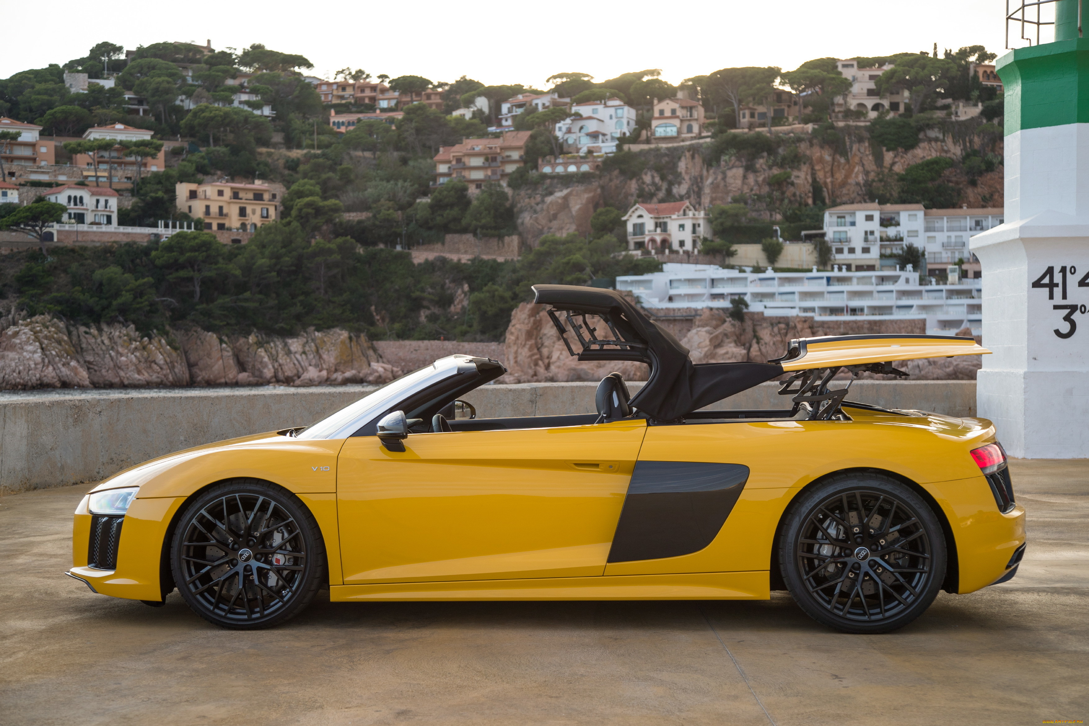 , audi, spyder, v10, r8, 2016